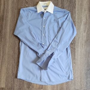 Brooks Brothers Light Blue Dress Shirt with White Collar